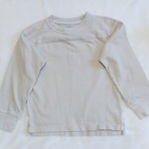 Lot Of 2 Crewcuts Kids Long Sleeve Light Gray Tee and